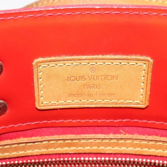 LOUIS VUITTON Monogram Vernis Reade PM Hand Bag Red Rouge M91088 LV Auth 120043 - Picture 13 of 16